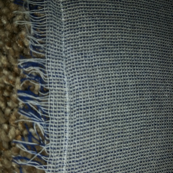 Old Navy Scarf Denim Color with Fringe - Picture 2 of 4